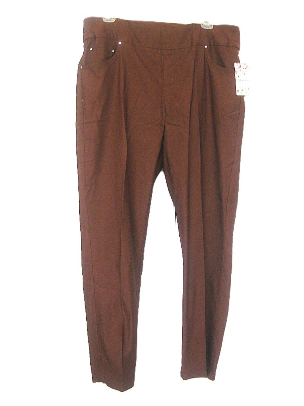 Jenna Rose Brown Pants Pull-on  Size 14  NWT